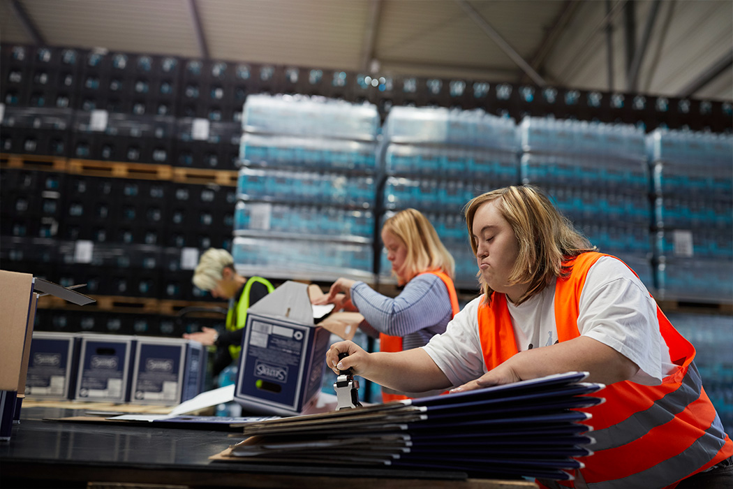 Arbeiterinnen in den Werkstätten der Lebenshilfe Stuttgart