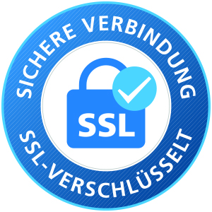 Ihre Daten sind SSL-Verschlüsselt und sicher